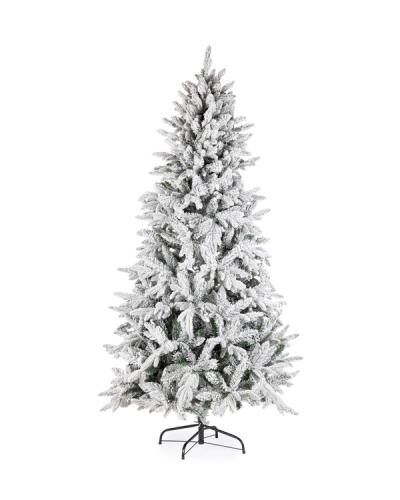 Árbol de Navidad nevado Harvard, vista completa
