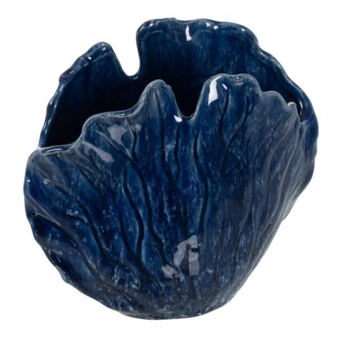 Jarrón azul de forma de coral
