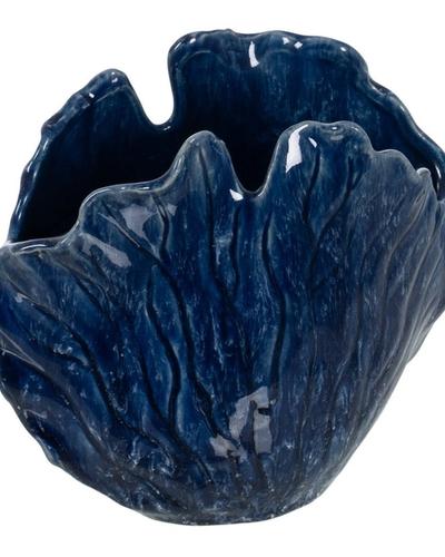 Jarrón azul de forma de coral