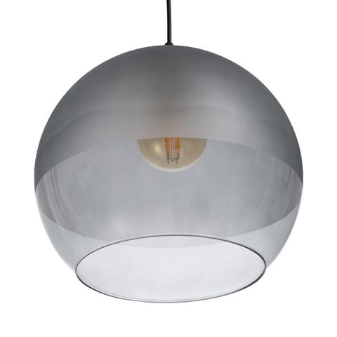 Lámpara de techo Decoración de cristal gris — detalle