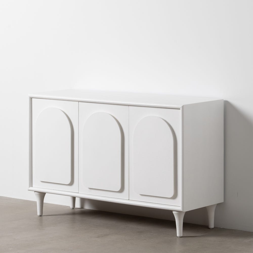 Aparador Beret blanco con arcos