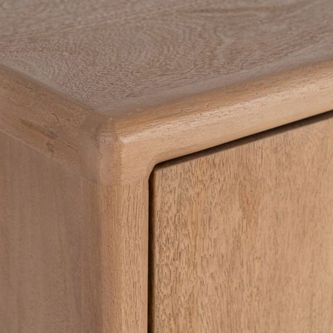 Aparador Macarella de madera de mango, detalle de la madera