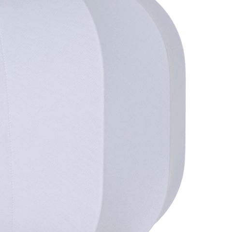 Lámpara de techo blanca de tejido con gajos — detalle