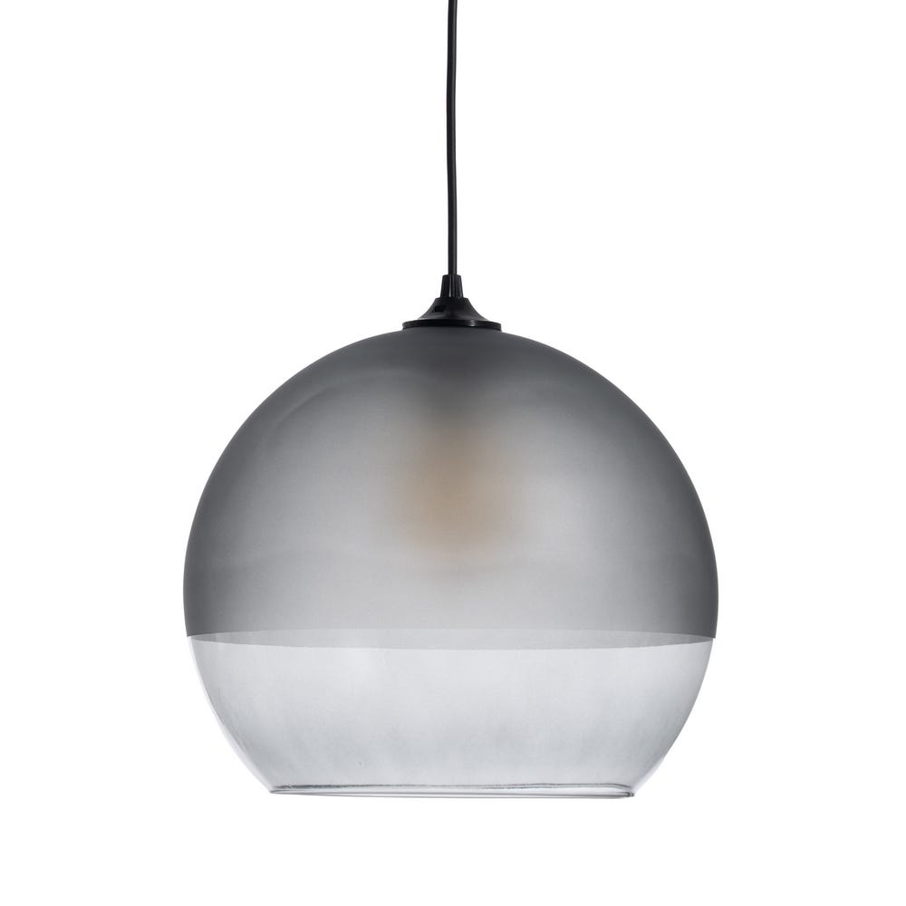 Lámpara de techo Decoración de cristal gris — vista completa