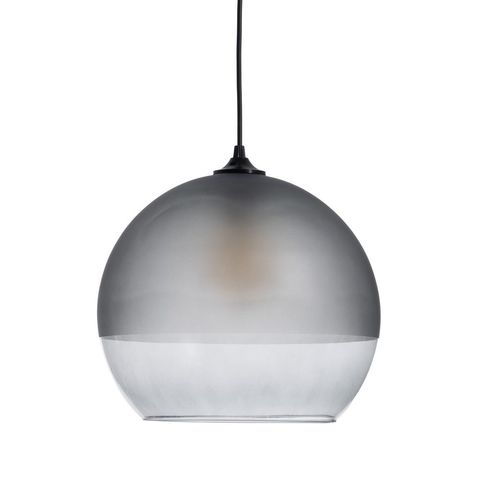 Lámpara de techo Decoración de cristal gris — vista completa