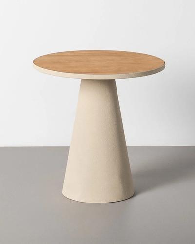 Mesa de centro en natural y crema