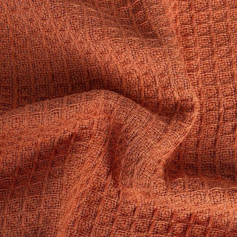Textura de la colcha panal teja de algodón reciclado