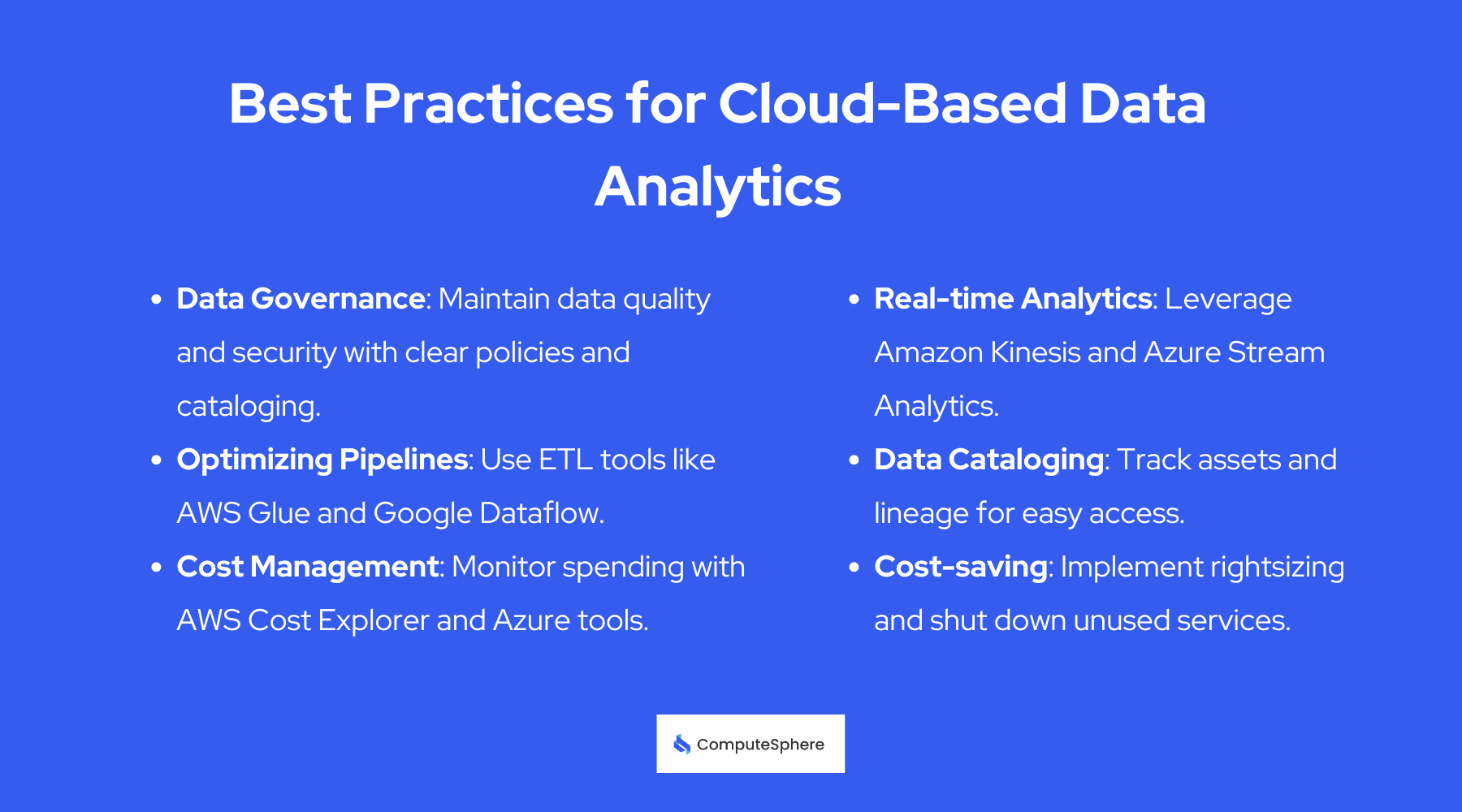 Best Practices for Cloud-Based Data Analytics