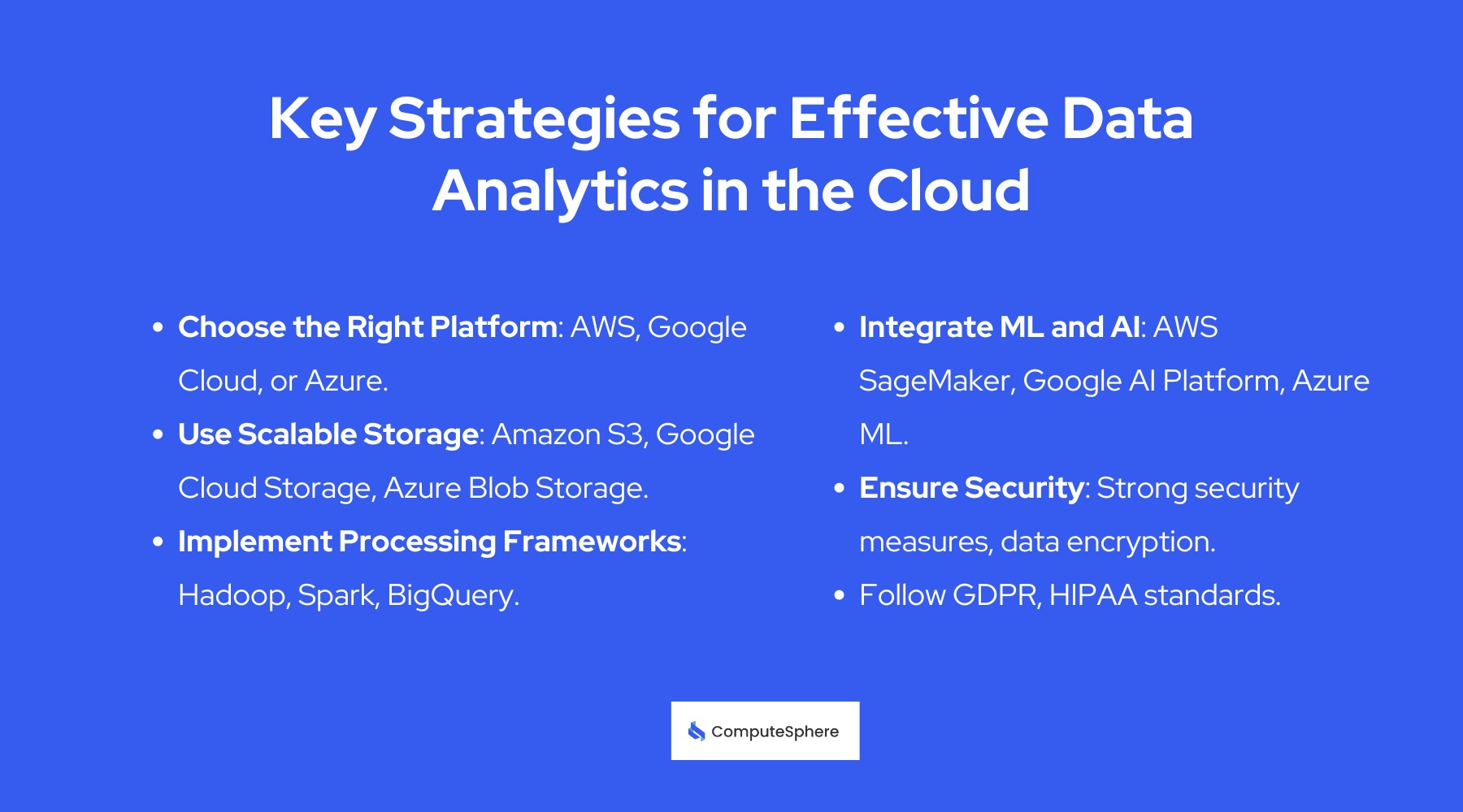 Key Strategies for Effective Data Analytics in the Cloud