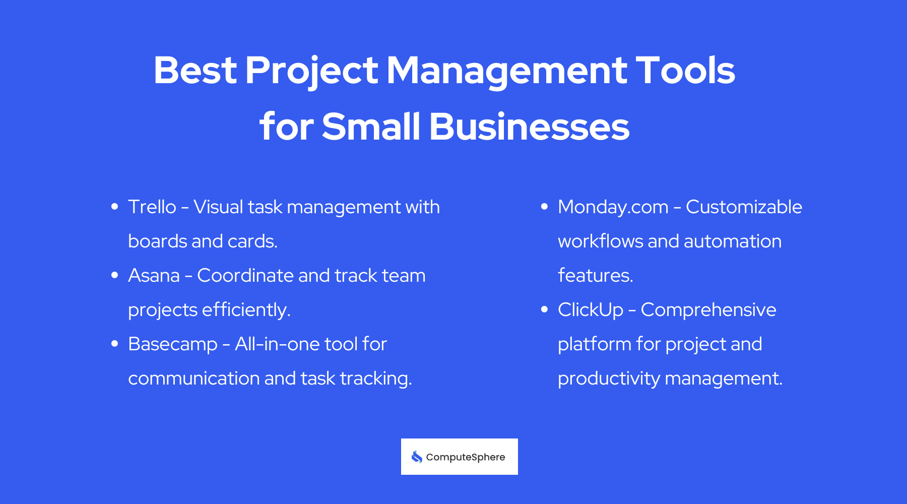 Project Management Tools for Small Businesses
