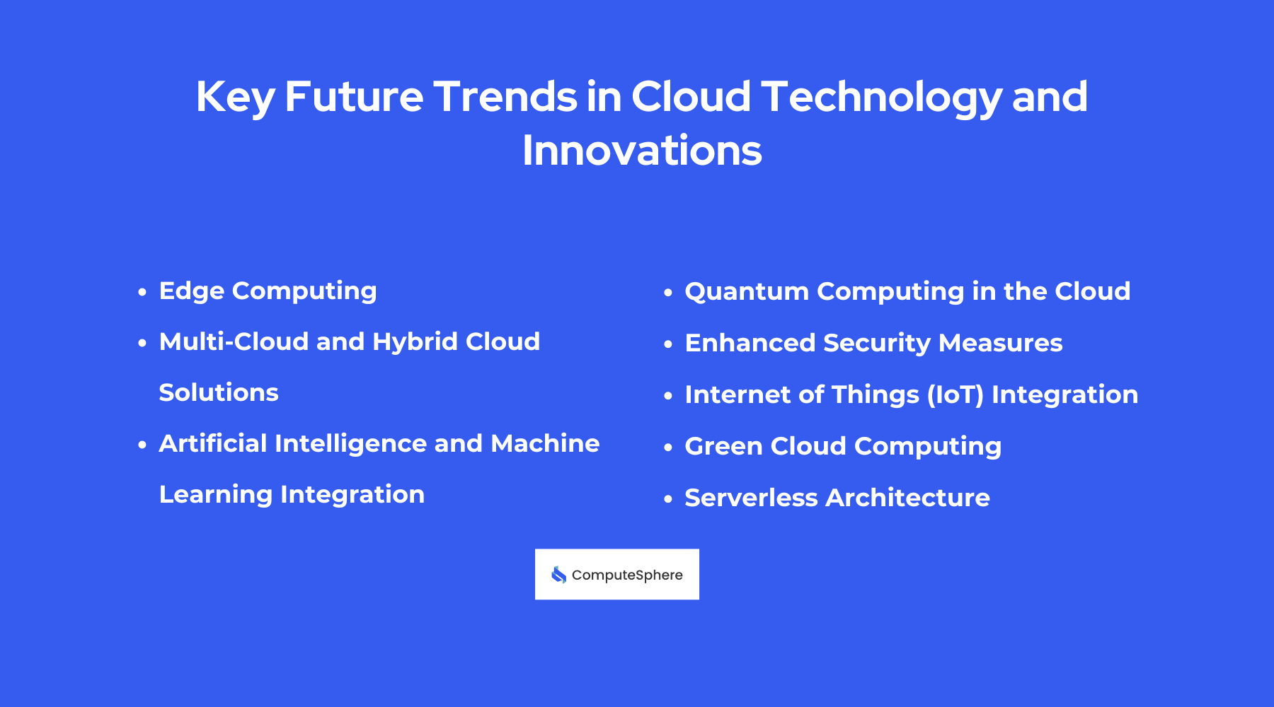 Key Future Trends in Cloud Technology and Innovations