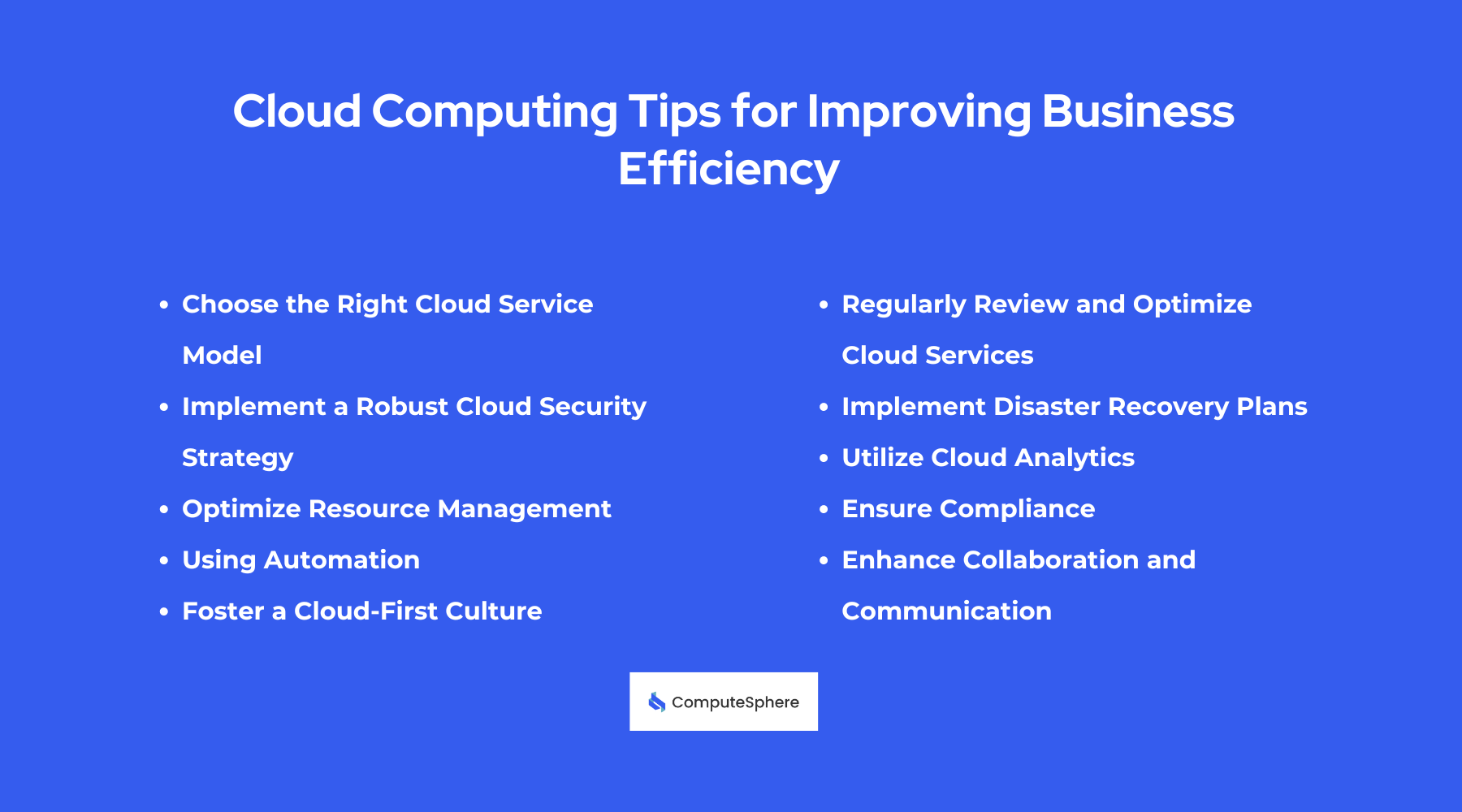 Cloud Computing Tips for Improving Business Efficiency