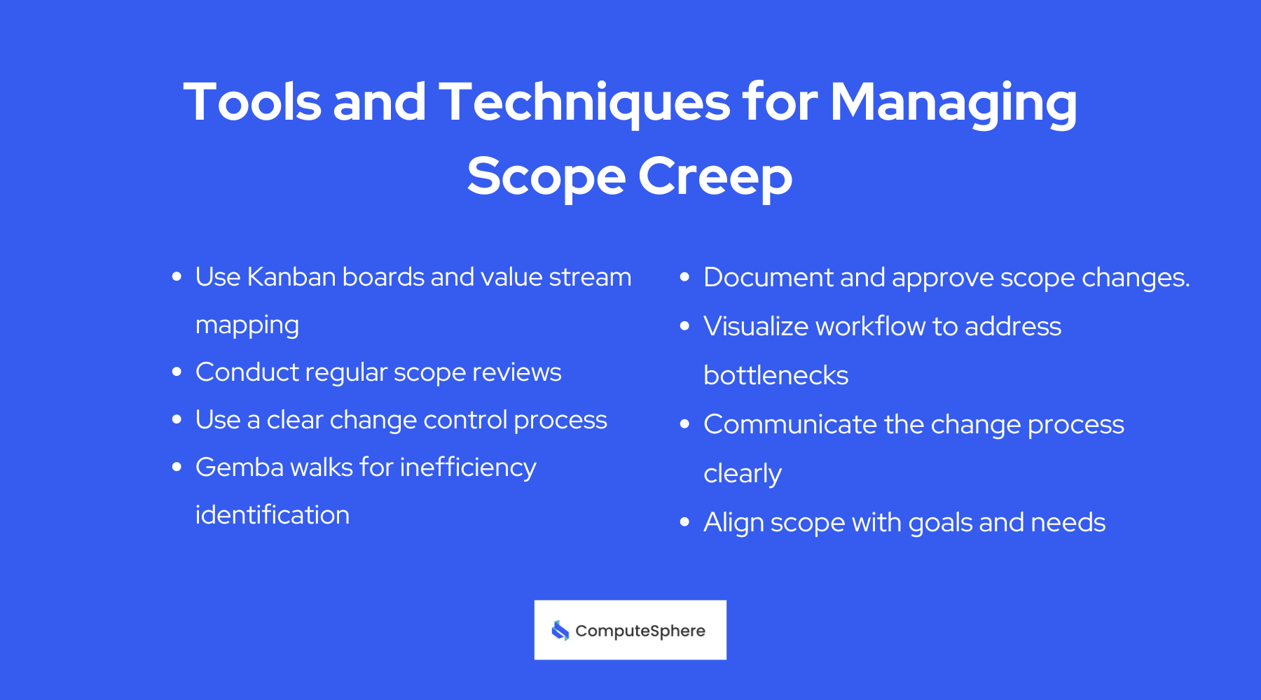 Tools and Techniques for Managing Scope Creep