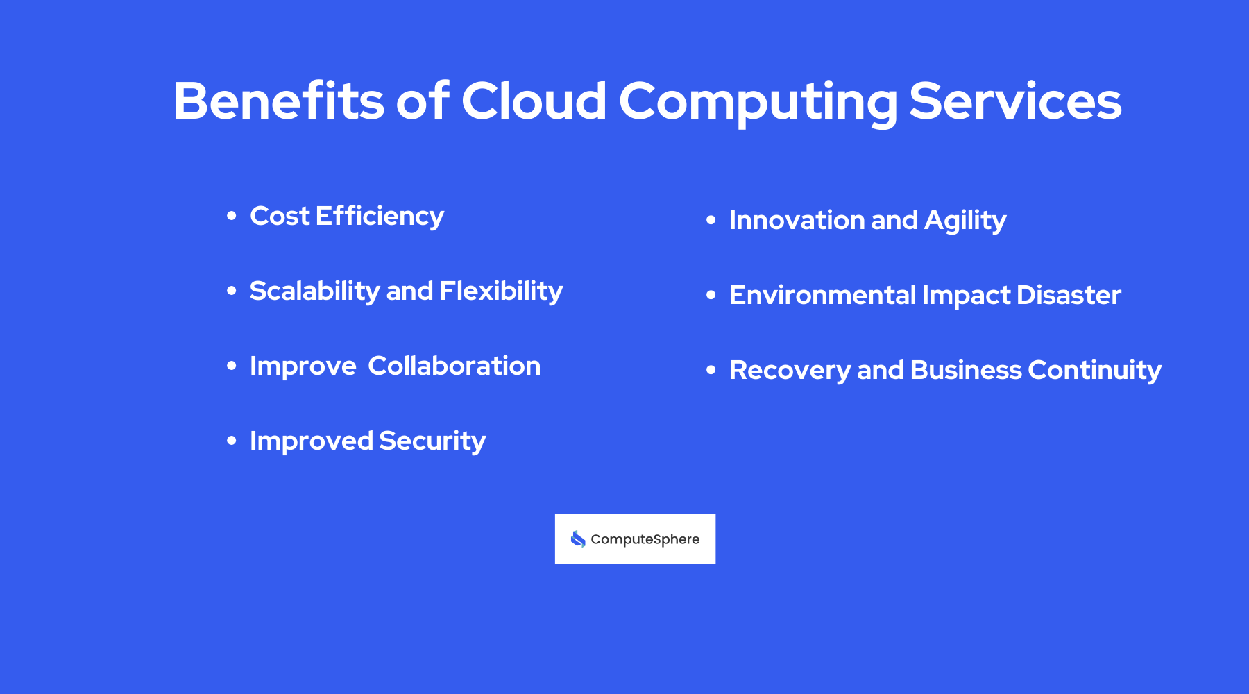 Benefits of Cloud Computing Services