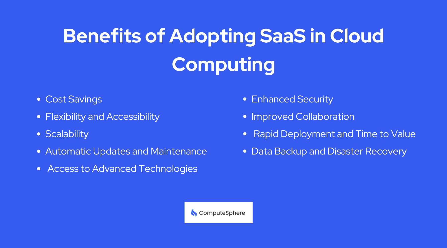 Benefits of Adopting SaaS in Cloud Computing