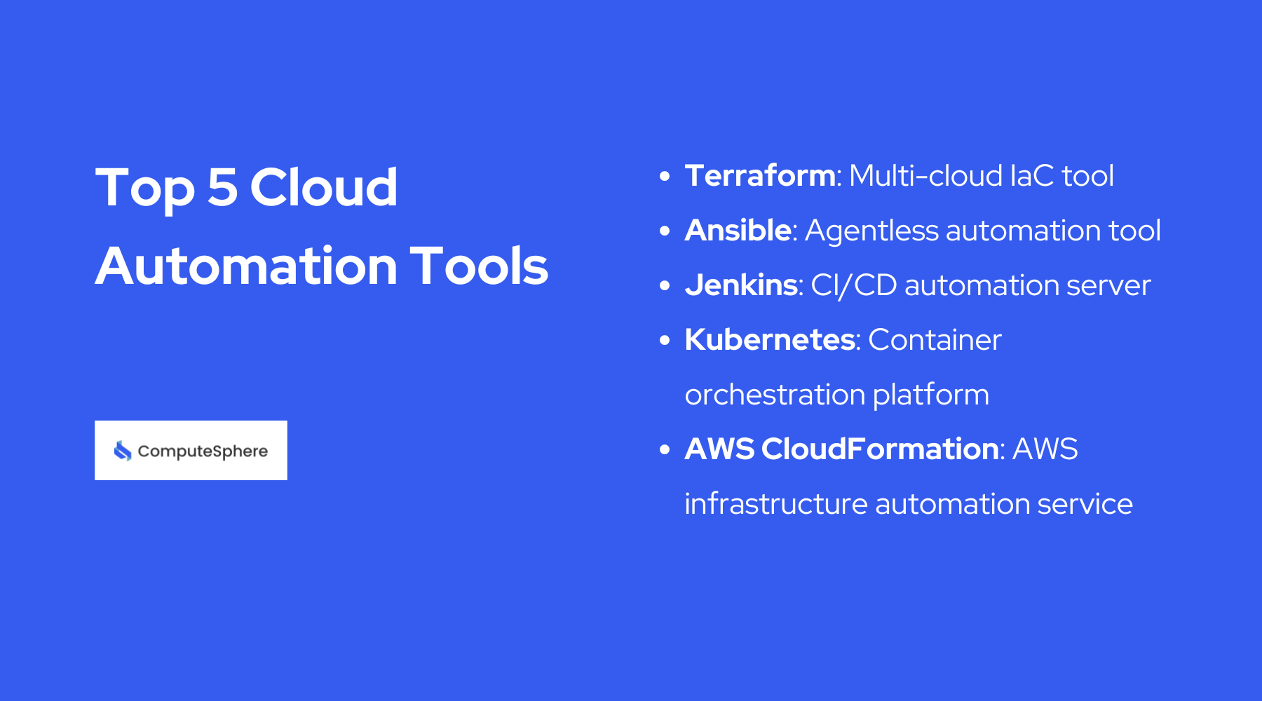 Top 5 Cloud Automation Tools