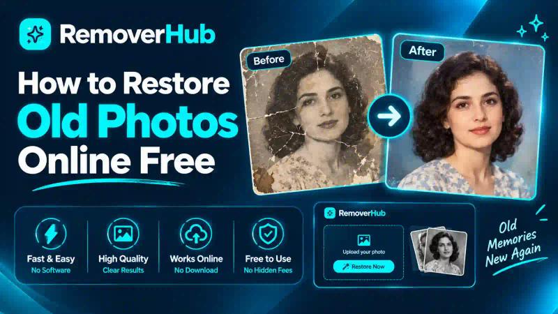 How to Restore Old Photos Online Free (Step-by-Step Guide)