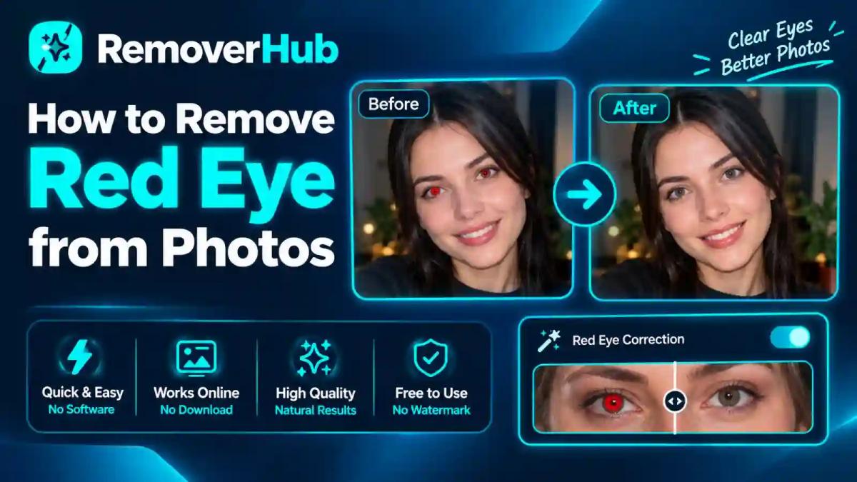How to Remove Red Eye from Photos: Free Online Guide