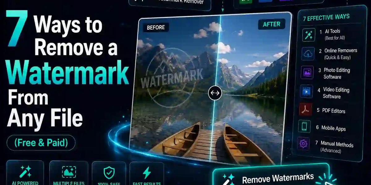 7 Ways to Remove a Watermark From Any File in 2026