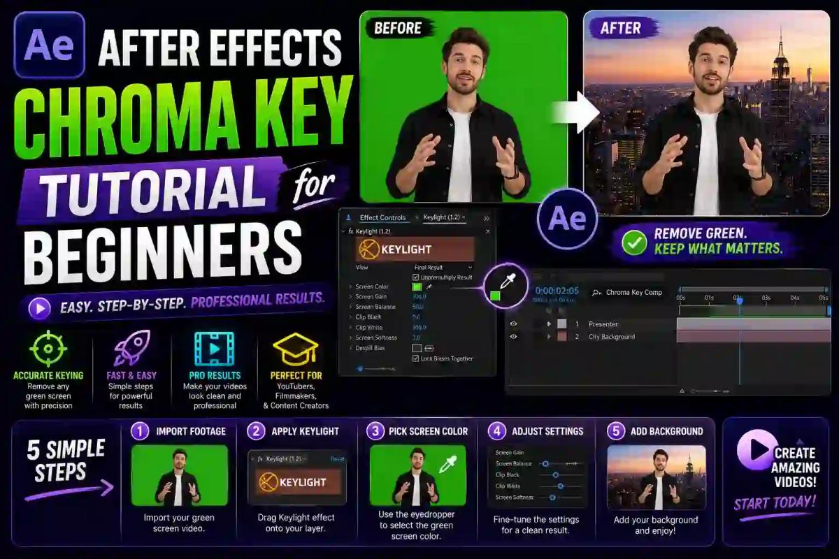 After Effects Chroma Key Tutorial for Beginners