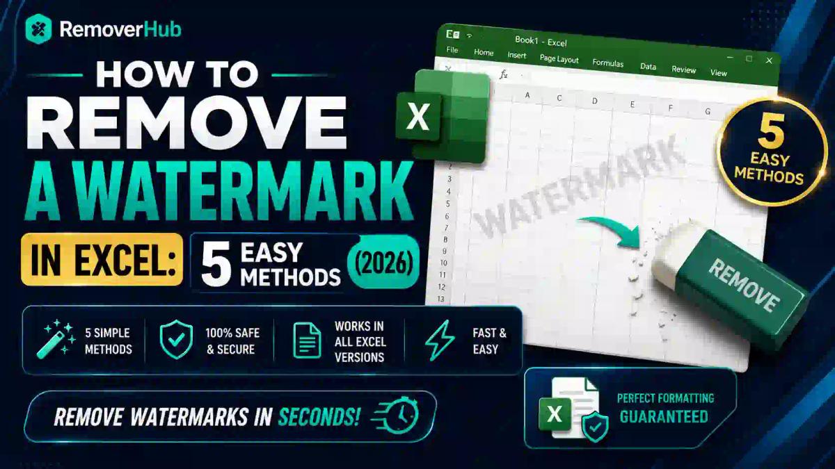 How to Remove a Watermark in Excel: 5 Easy Methods (2026)