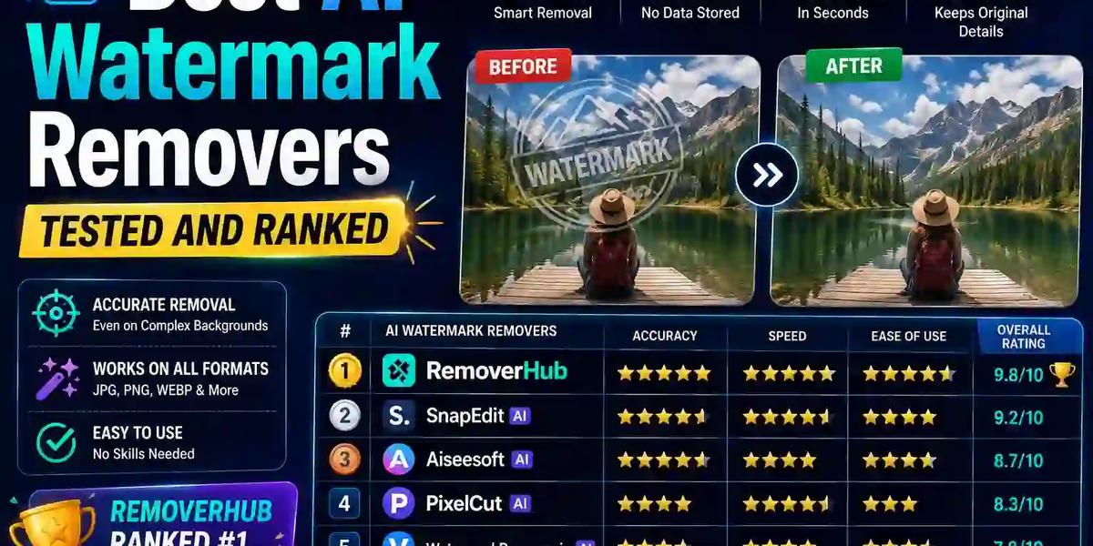 Best AI Watermark Removers Tested and Ranked (2026)