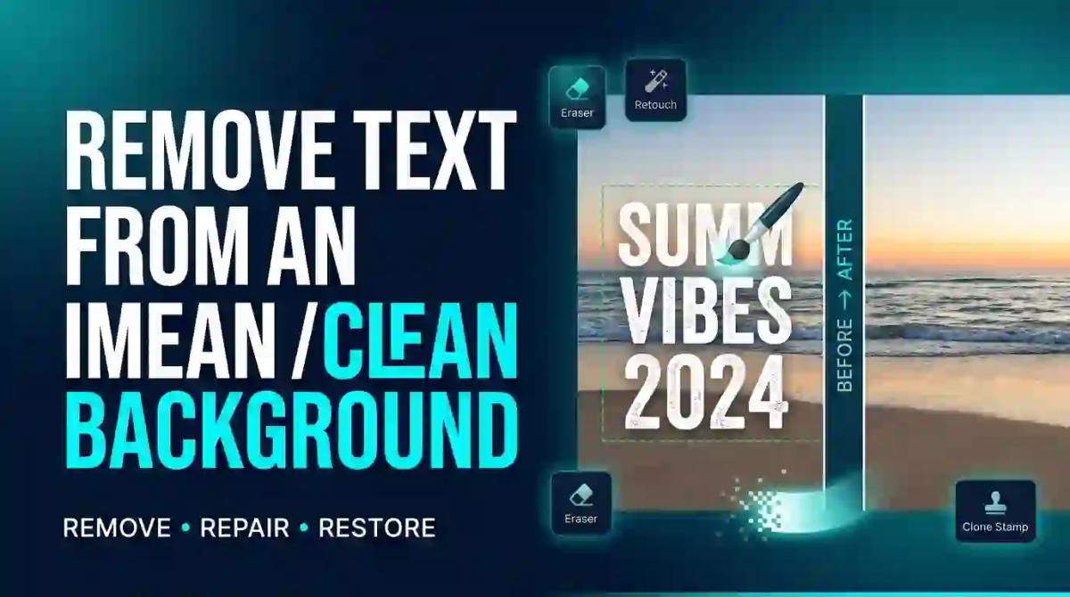How to Remove Text From an Image (Clean Background)