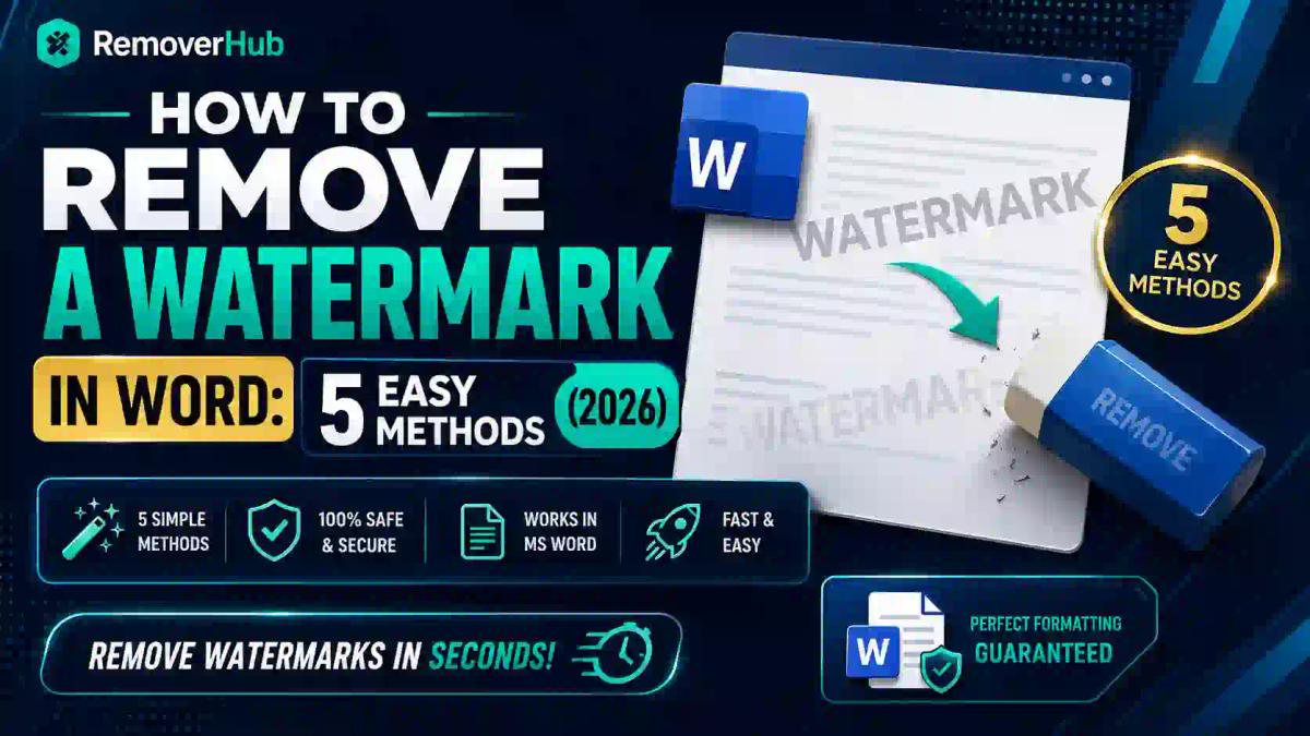 How to Remove a Watermark in Word: 5 Easy Methods (2026)