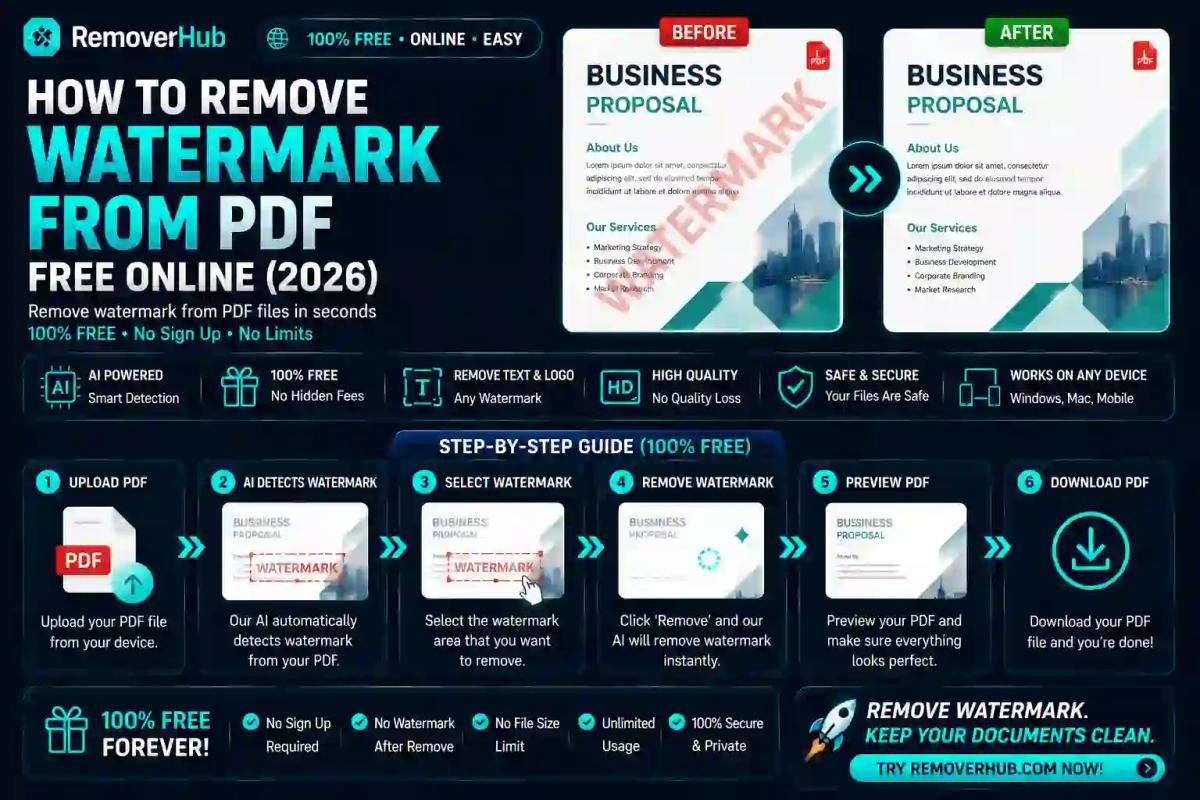 How to Remove a Watermark From a PDF Free (2026)