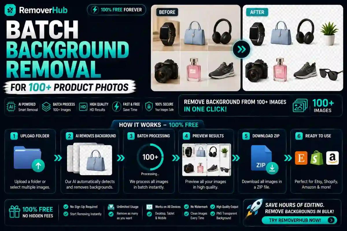 Batch Background Removal: Remove 100+ Images at Once (2026)