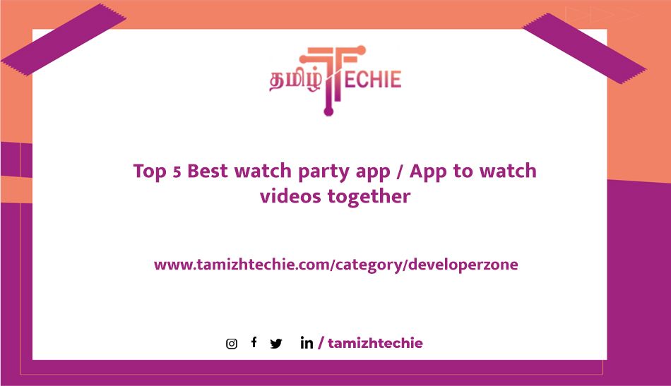 Best watch party app / App to watch videos together