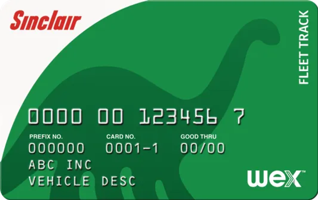 Sinclair fleet card