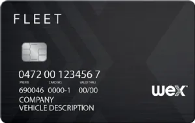 WEX fleet fuel card