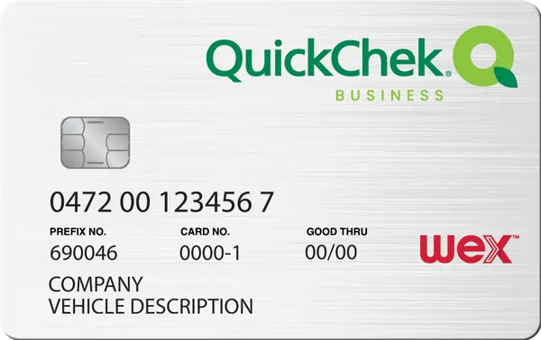 QuickChek Business fleet card