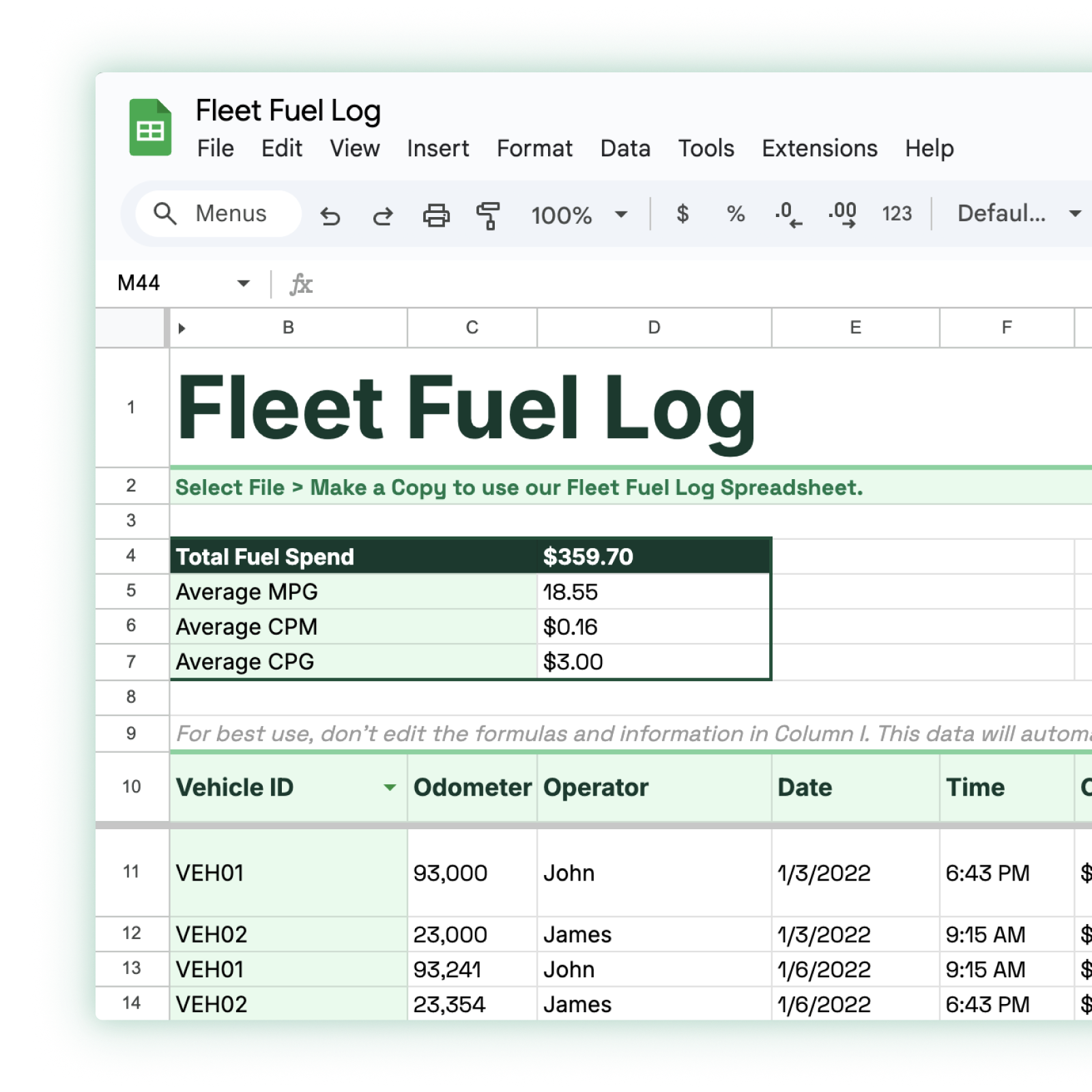 Fleetio fuel management software