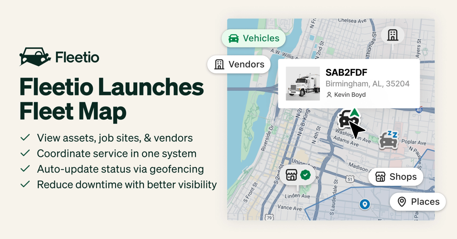 Fleetio Launches Fleet Map to Reduce Downtime and Improve Maintenance Coordination