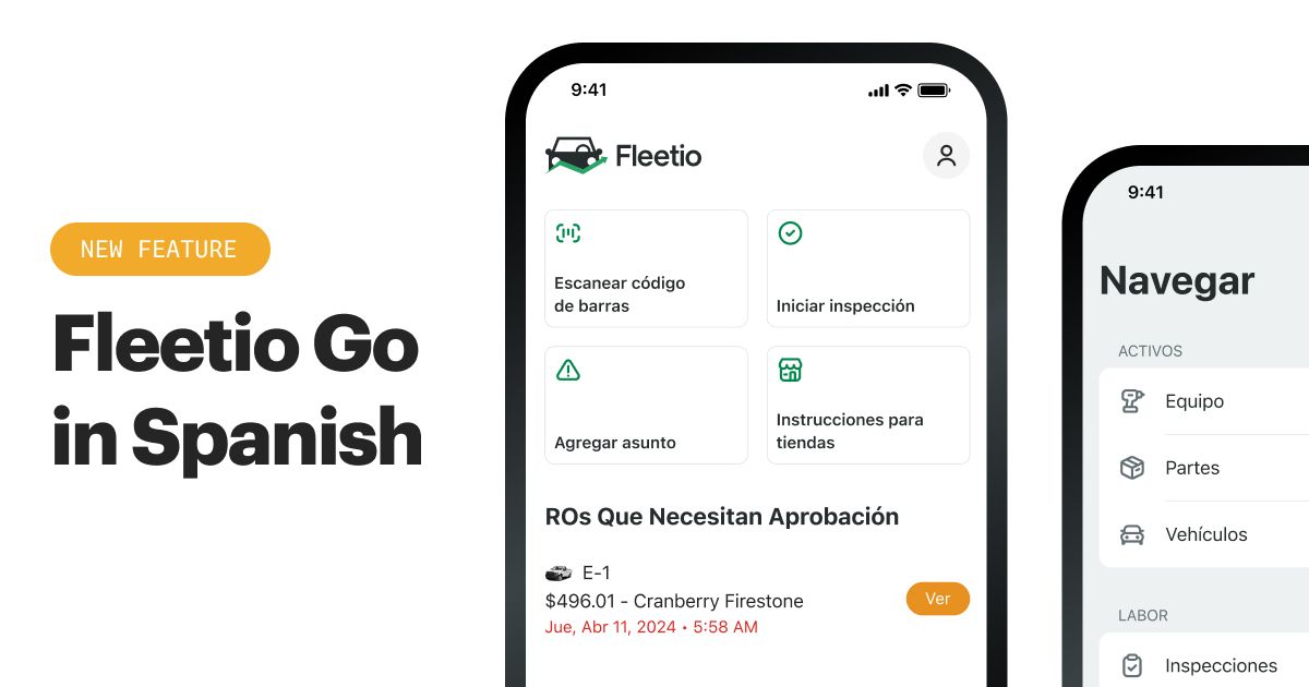 Fleetio Go in Spanish 