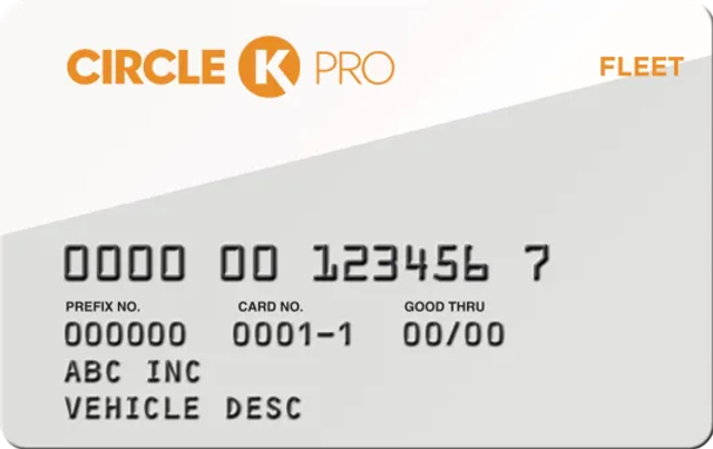 Circle K fleet card