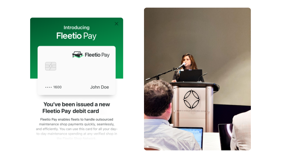 Shay Misra previewing Fleetio Pay at NAFA 2024