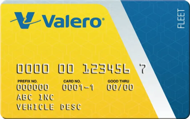 Valero fleet card