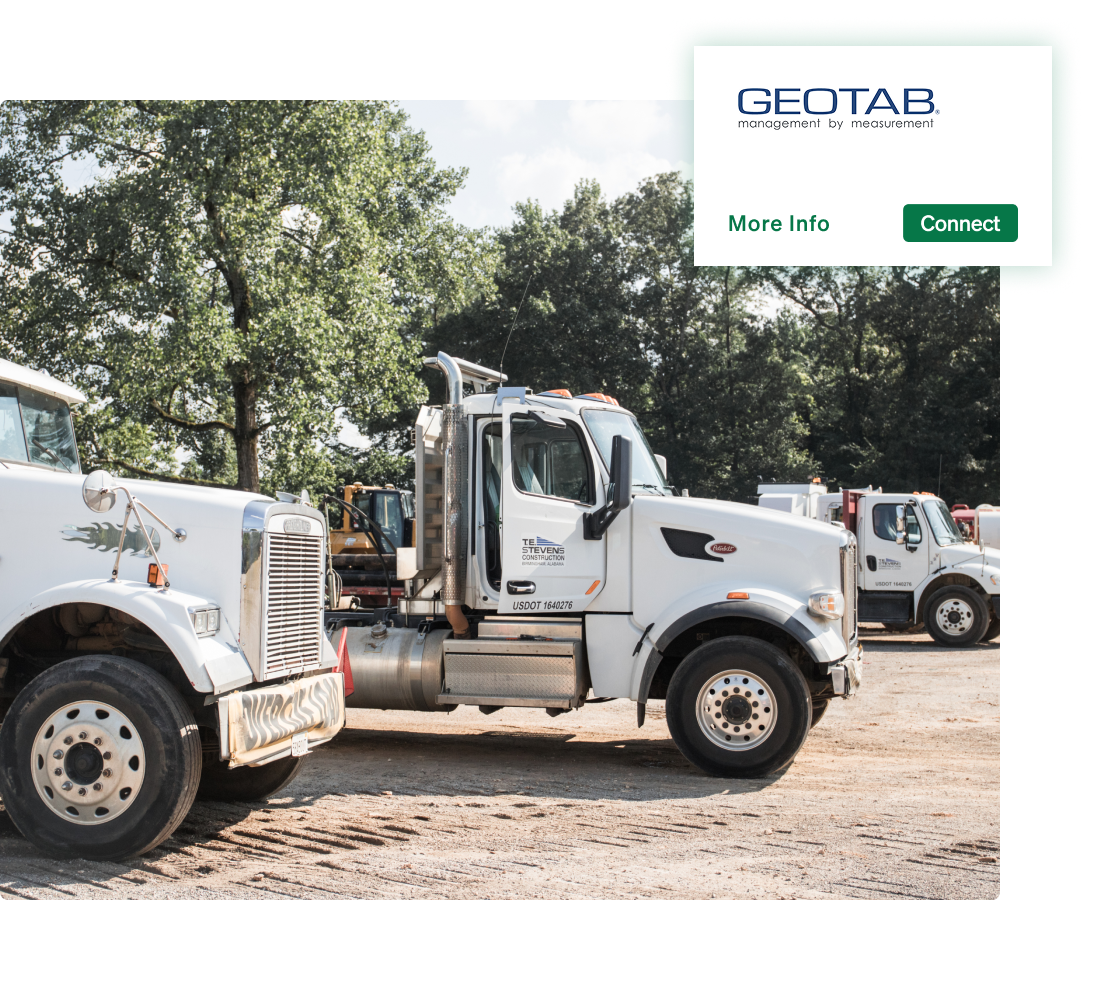 Fleetio showing telematics, fuel and finance system integrations.