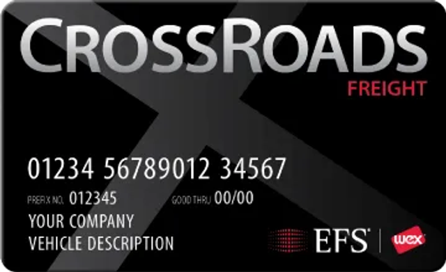 crossroads freight card