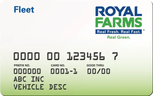Royal Farms fleet card