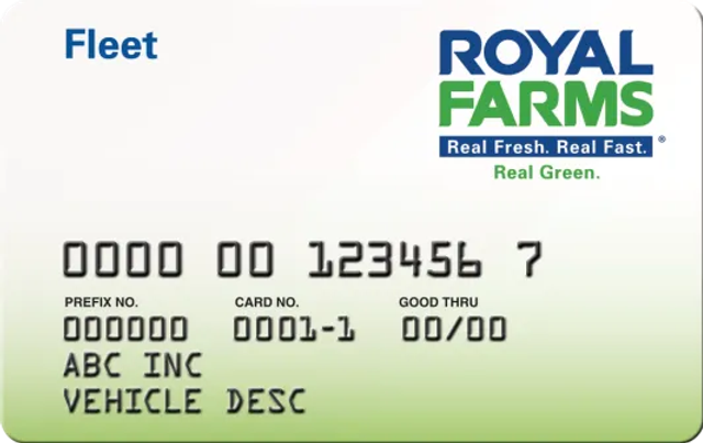 Royal Farms fleet card