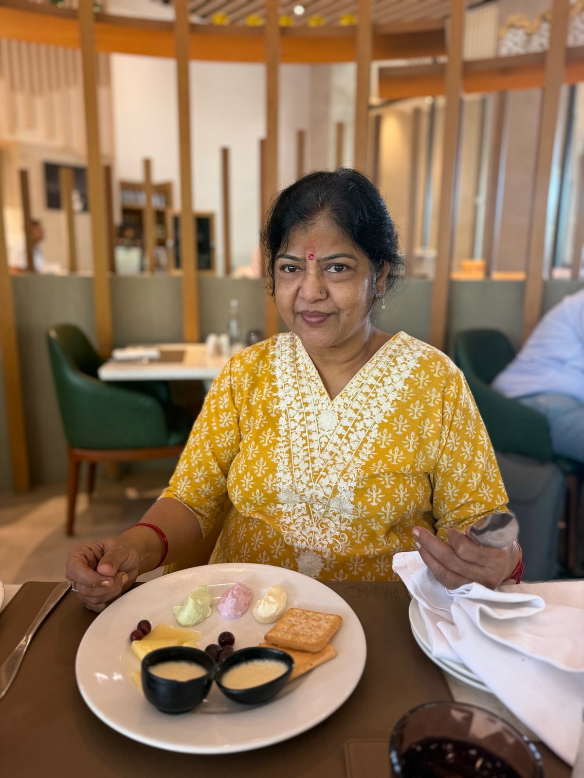 Ma at breakfast