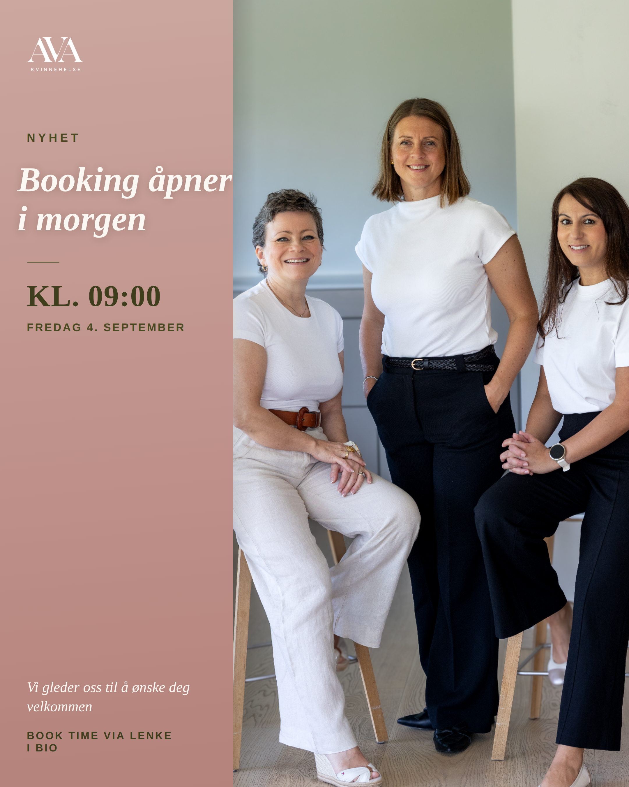 Booking åpner