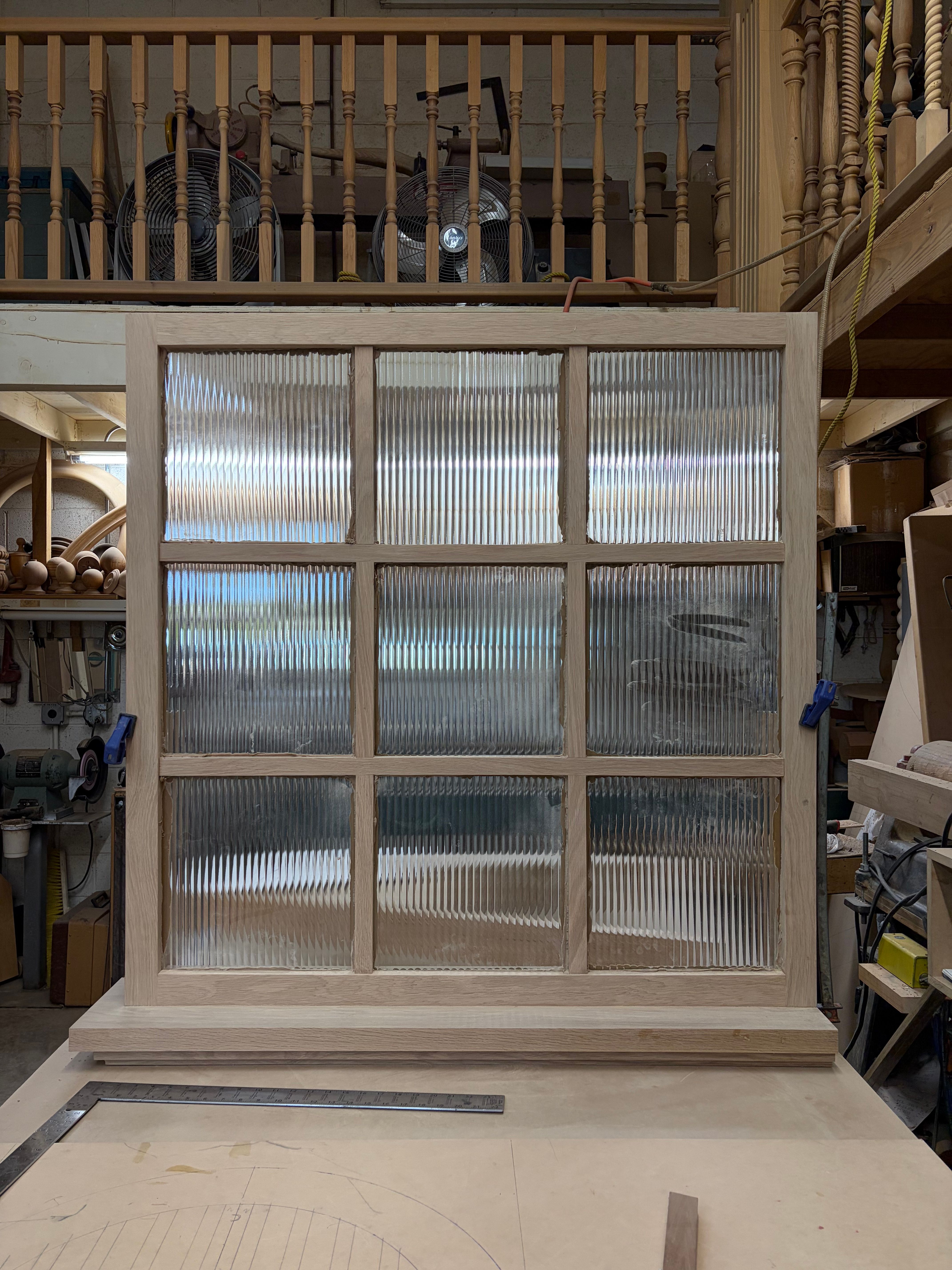 window with wall cap