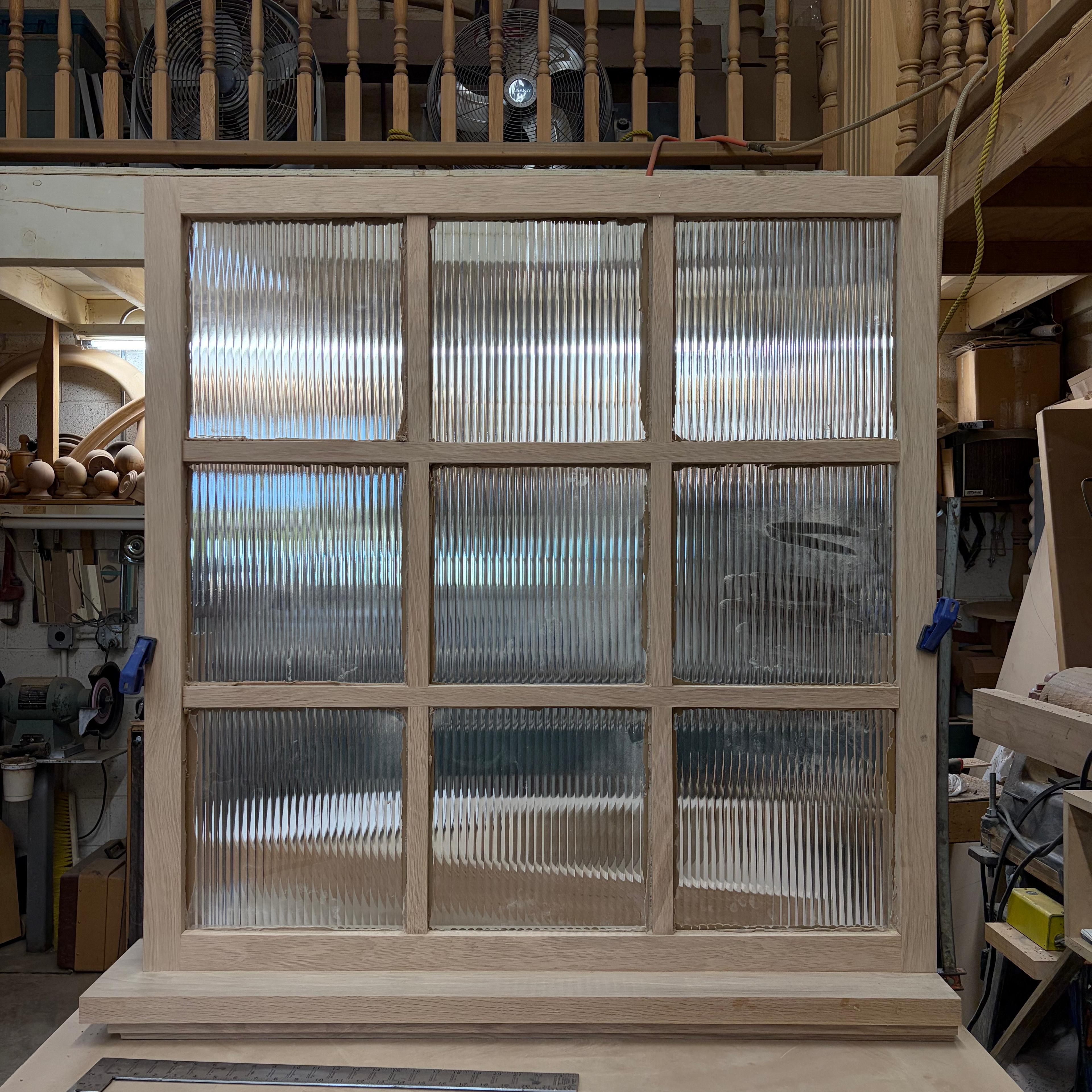 window with wall cap