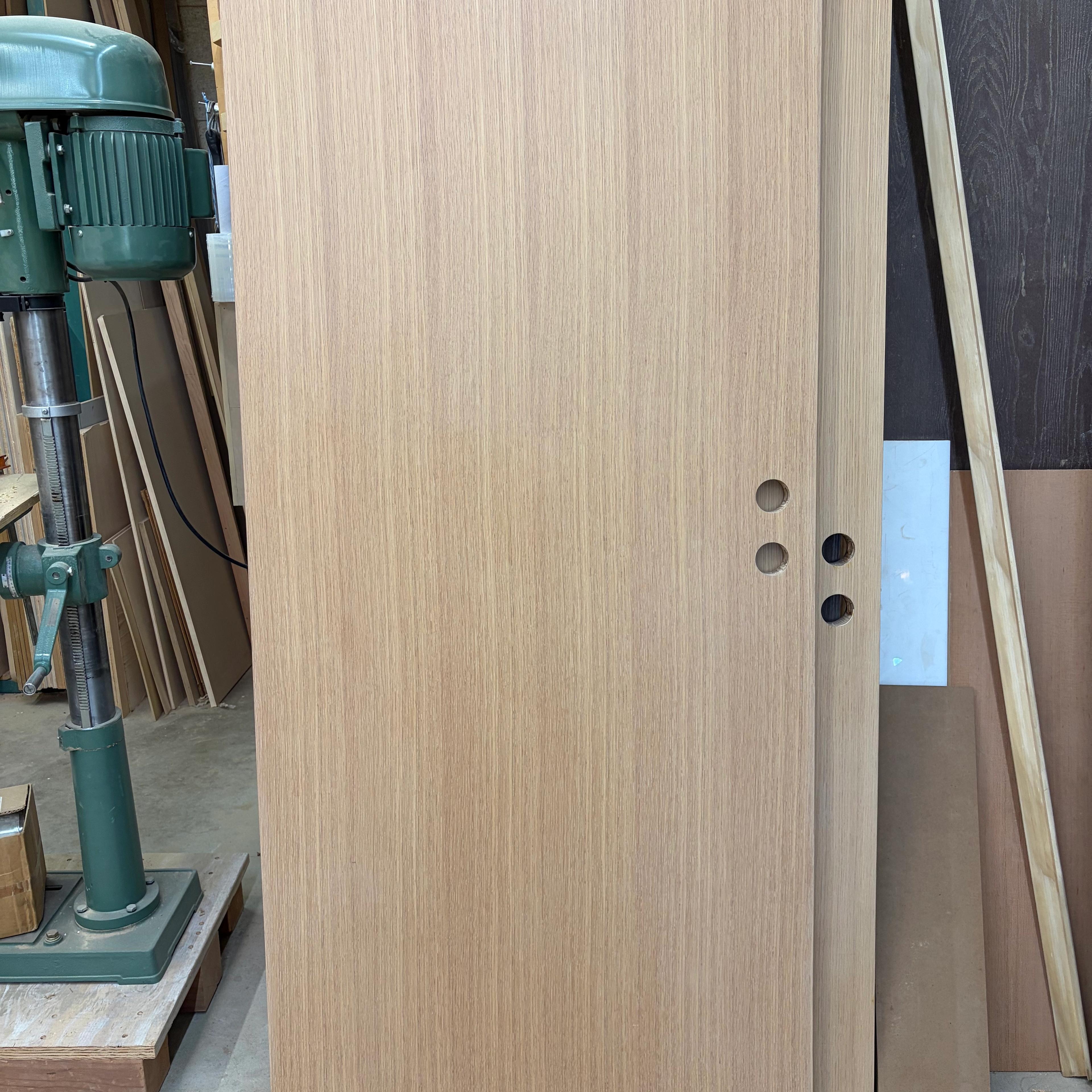 flush rift white oak doors