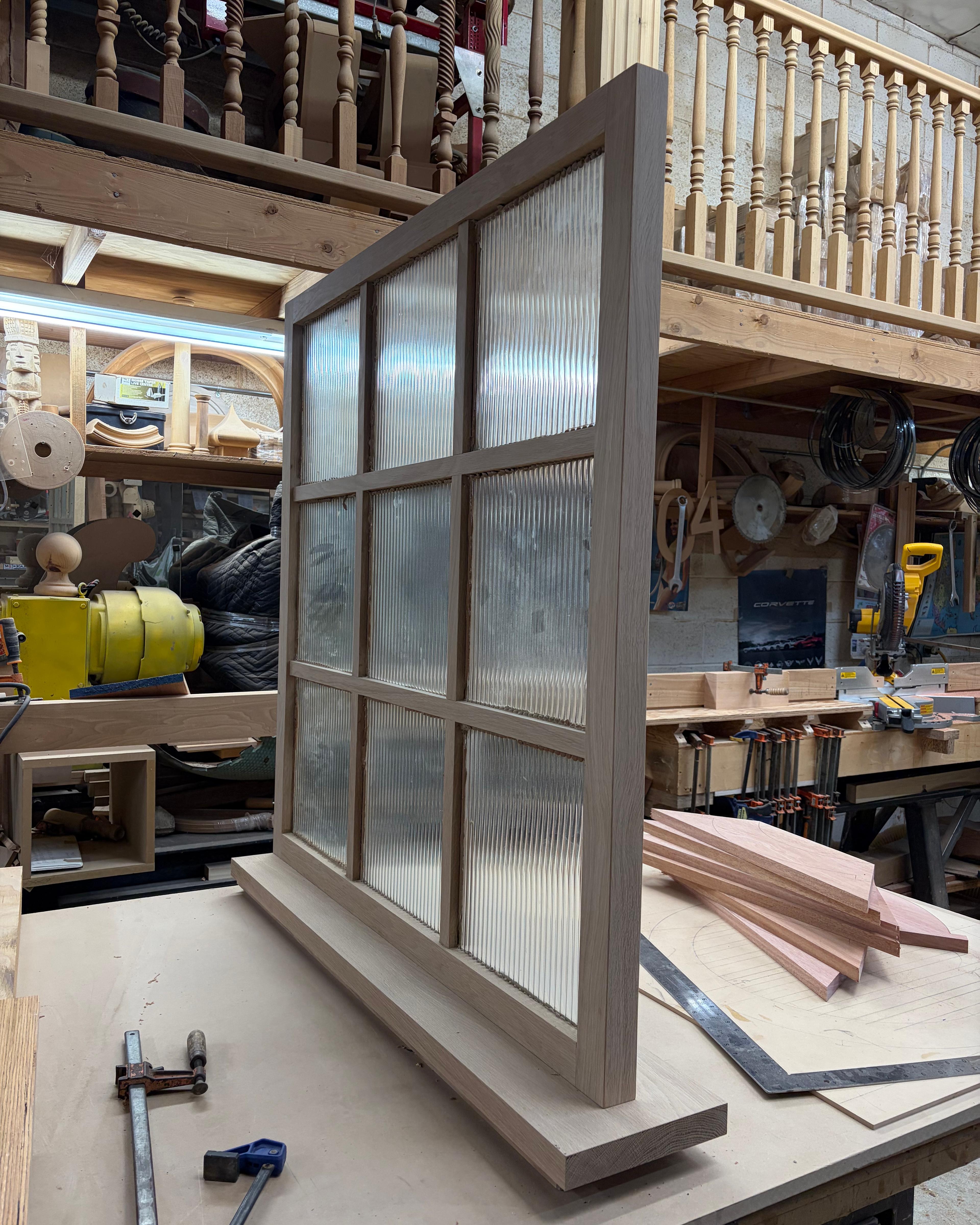 window with wall cap